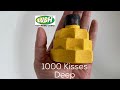 Lush cosmetics limited edition ‘1000 Kisses Deep’ bubble bar - Tub Demo