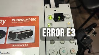 Printer Canon error E3