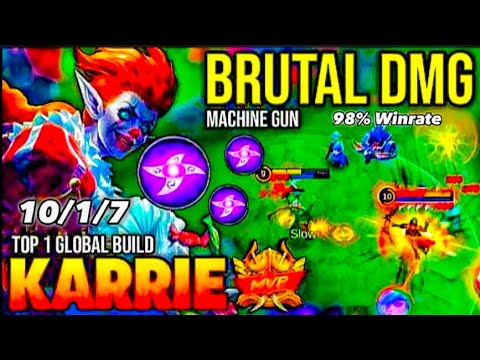 Gold Lane Karrie Meltsdown Every Enemies With this Build | Top Global Karrie Gameplay 2023