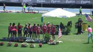 preview picture of video 'B2012 New Balance Outdoor Nationals 2012 Greensboro 800m Sprint Medley 01HD720.mp4'