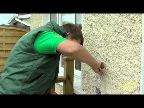 How to Paint an Exterior Pebbledashed Wall