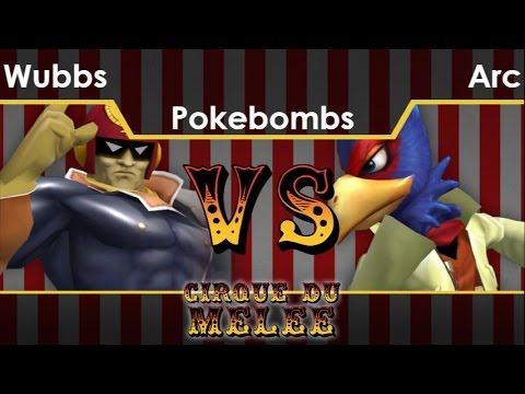 Cirque  - Wubbs (C Falcon) vs AG | Arc (Falco) Pokebombs - Melee