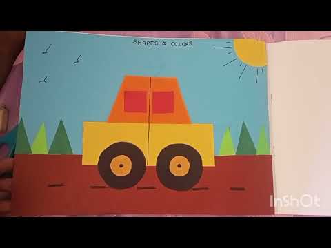 Easy DIY Shapes Activitiy at home for 2-3 yr old