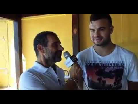 Julio De Oliveira, giocatore dell' Italservice Pesaro Calcio5, alla presentazione stagione 2019-20