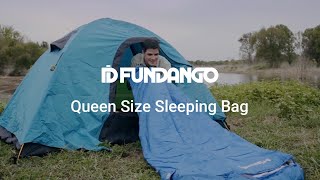 FUNDANGO Queen Size Double Lightweight Water Repellent Sleeping Bag