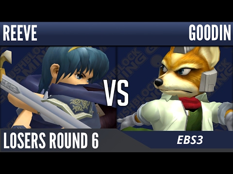EBS3 [Melee] - Reeve (Marth) VS Goodin (Fox) - Losers Round 6