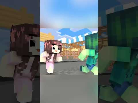 Sqisik MC - Monster school Baby Zombie is a love story Minecraft animation #minecraft #animation