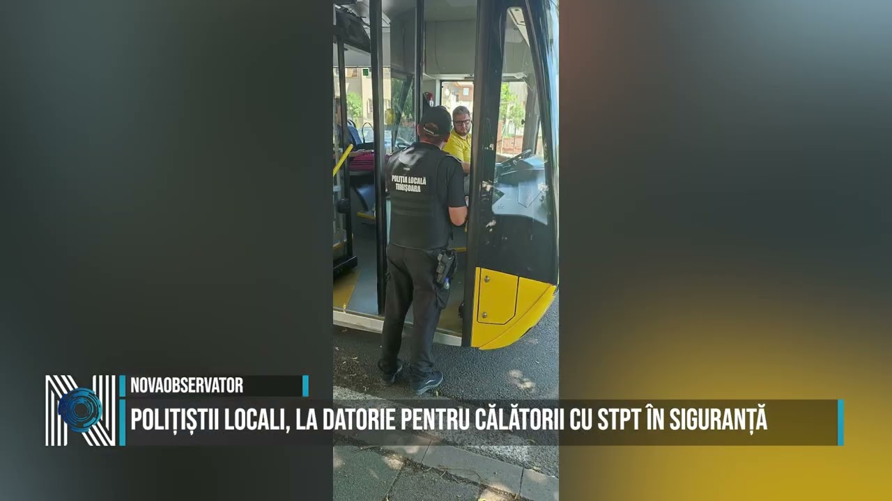 Polițiștii locali, la datorie pentru călătorii cu STPT în siguranță