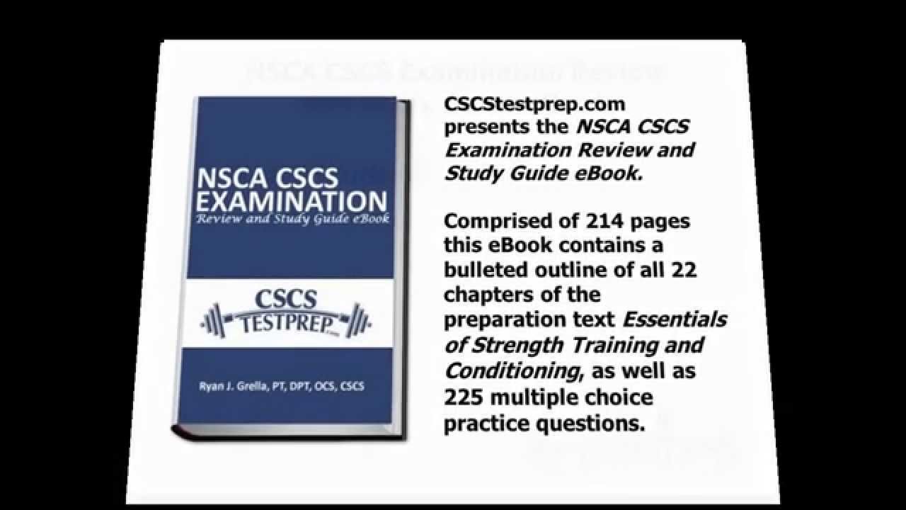 NSCA CSCS Examination Review and Study Guide eBook