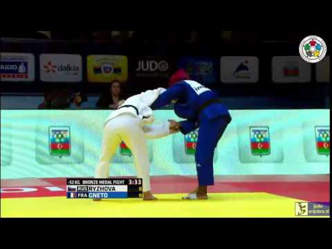 Judo 2015 Grand Slam Baku: Ryzhova (RUS) - Gneto (FRA) [-52kg] bronze