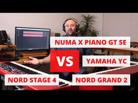 Weighted Keybed Comparison! - Nord Stage 4 vs Nord Grand 2 vs Yamaha YC vs Studiologic Piano GT SE