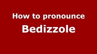 How to pronounce Bedizzole