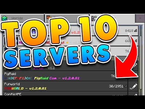 TOP 10 BEST SERVERS for Minecraft! (Pocket Edition, Xbox, Windows 10)