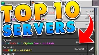 TOP 10 BEST SERVERS for Minecraft! (Pocket Edition, Xbox, Windows 10)