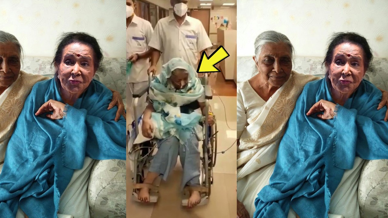 Last emotional moments of Asha Bhosle from her Final Days in hospital😭before Pass Away!