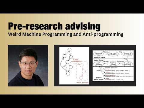 Weird Machine Programming and Anti-programming with Yueqi Chen