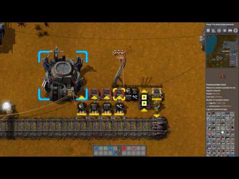 Factorio Tutorial - Train repair station V4