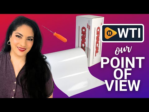 Roll of Glossy White Oracal 651 Permanent Adhesive-Backed Vinyl for Craft Cutters - WTI product video review