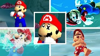 Evolution Of Mario Drowning in 3D Mario Games (1996-2017)