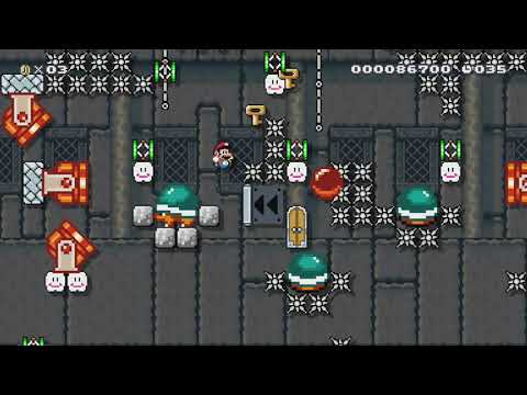 鬼畜自動オマエはもうゴールしている…A+↑長押しHold A+↑ by ゆいと♪Z♪ - Super Mario Maker - No Commentary 1bl