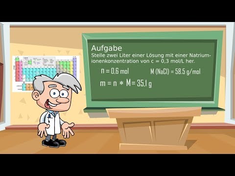 Rechnen mit Mol und Konzentration (Stöchiometrie 2) - einfach erklärt