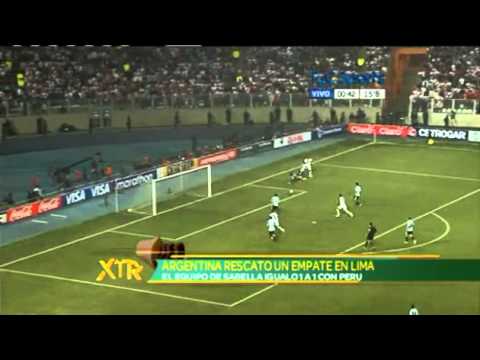 Peru vs Argentina 1-1  Goals and Highlights 11/9/12 [World cup Qualifier]