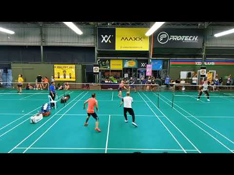 Badminton SF LSJ Men's Double Veteran - Nik Faiz / Won Siong Khoi Vs Kok Ngun Kim / Tee Kok Wong