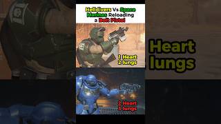 Helldivers Vs Space Marines Reloading a Bolt Pistol - Helldivers 2 #helldivers2
