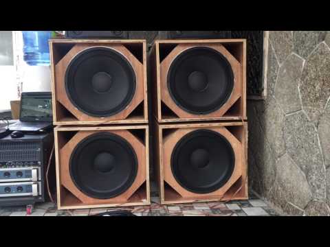 DIY Martin Audio ws18x PA sub test @ 140hz Small Dream Sound System