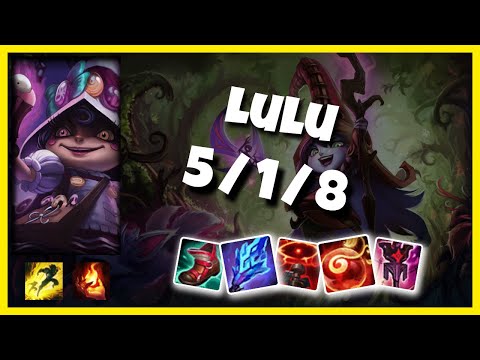Lulu Support 10.24 Challenger Gameplay Replay - S11 (5/1/8) - BR