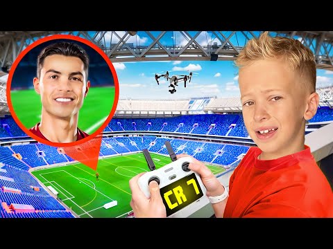 🕹️ I filmed RONALDO and his HOUSE 🏠 in real life with a DRONE 🥳