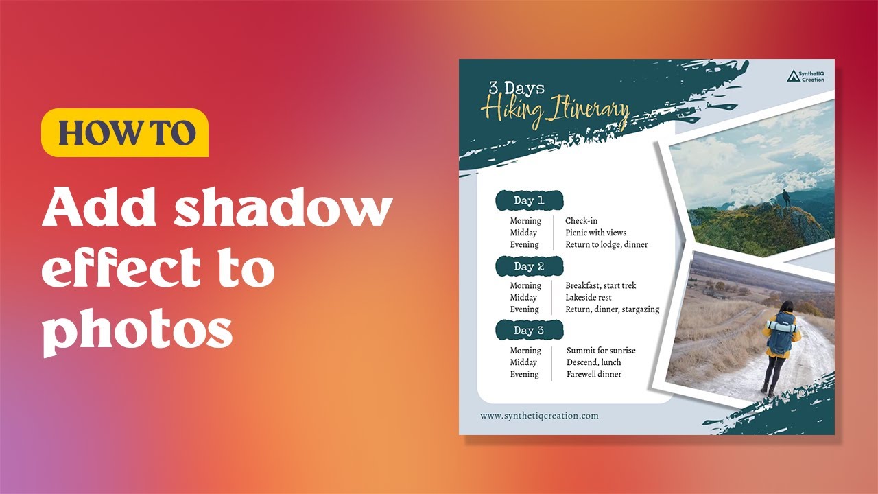 How to Add a Shadow Effect to Photos with PosterMyWall