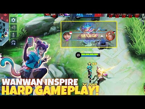 Wanwan Inspire SAVAGE 1 Vs 5 ! | Wanwan Damage Build 2022 - Mobile Legends