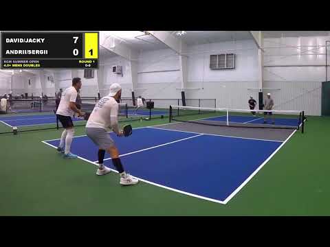 🏆4.0+ Men's Doubles Tournament | KCM Summer Open | Rd1 Jacky/David vs Sergii/Andrii | 8/5/23