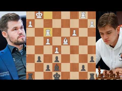 Magnus Carlsen — Tor Fredrik Kaasen French Defense, Normal Variation