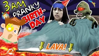 FLOOR IS LAVA + DON&#39;T Joke at 3 AM on MOMMY&#39;S BIRTHDAY! CAUTION FUNnel V Fam Bday Vlog
