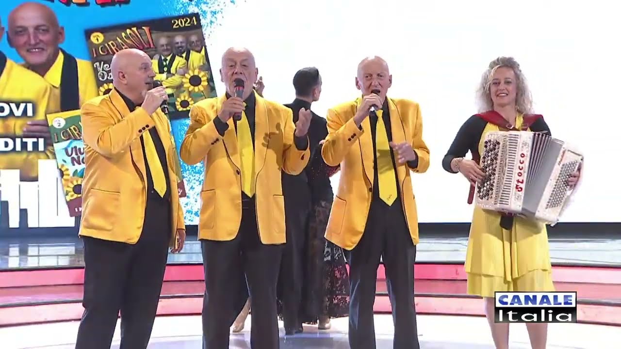 I GIRASOLI con i Nuovi Brani "NON M'IMPORTA" Canale Italia SPECIALE FARFALLINA Cantando Ballando