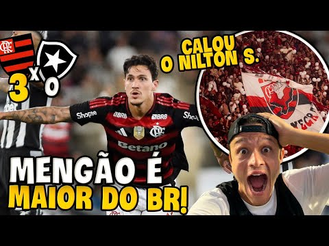 FLAMENGO AMASSA O BOTAFOGO E A TORCIDA CALOU O ENGENHÃO!! Botafogo x Flamengo