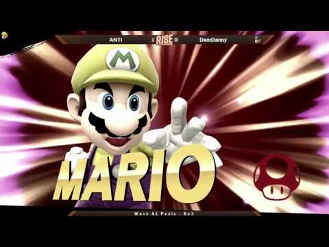 Rise 2017 Wave 1 Pools - ANTi (Yellow Mario) vs Dam Danny (Blue Mario)