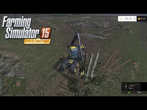 Farming Simulator 15 Logging on FDR Central Interior Map Timelapse