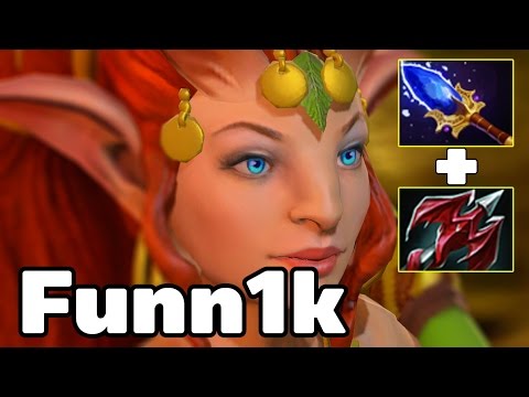 Enchantress AGHANIM'S SCEPTER + DRAGON LANCE Combo By Funn1k