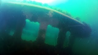 Kathleen Riggin Ship Wreck. Scuba Diving Ocean City, MD (GoPro HD-1080p)