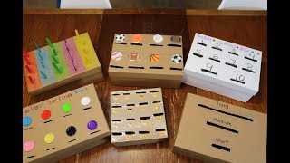 Preschool Task Boxes for Early Learning and Basic Skills Practice