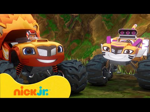 Blaze Jungle Rescues and Races! | Blaze and the Monster Machines | Nick Jr. UK