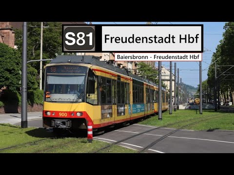 AVG Führerstandsmitfahrt S81 Baiersbronn - Freudenstadt Hbf