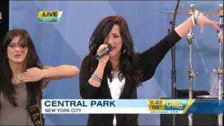 Demi Lovato -  Can&#39;t Back Down (Live On Good Morning America) - Camp Rock 2 HD