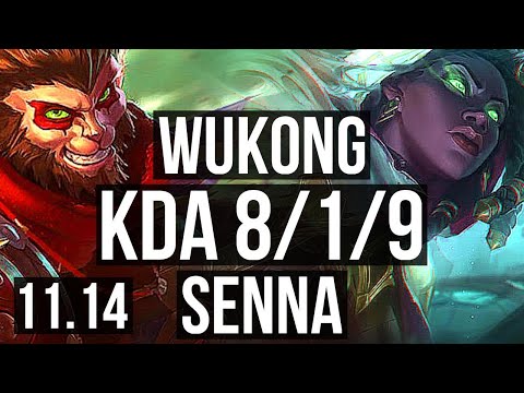 WUKONG & Kalista vs SENNA & Yasuo (SUPPORT) | 8/1/9, 700+ games, 1.1M mastery | KR Diamond | v11.14
