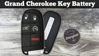2014 - 2021 Jeep Grand Cherokee Key Fob Battery Replacement - How To Replace Change Remote Batteries