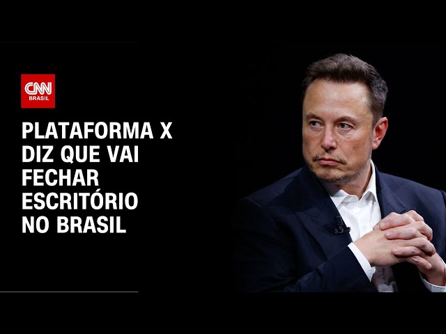 Plataforma X diz que vai fechar escritório no Brasil | AGORA CNN