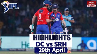 DC vs SRH IPL 2023 Highlights: Delhi vs Hyderabad Highlights | Today Match Highlights